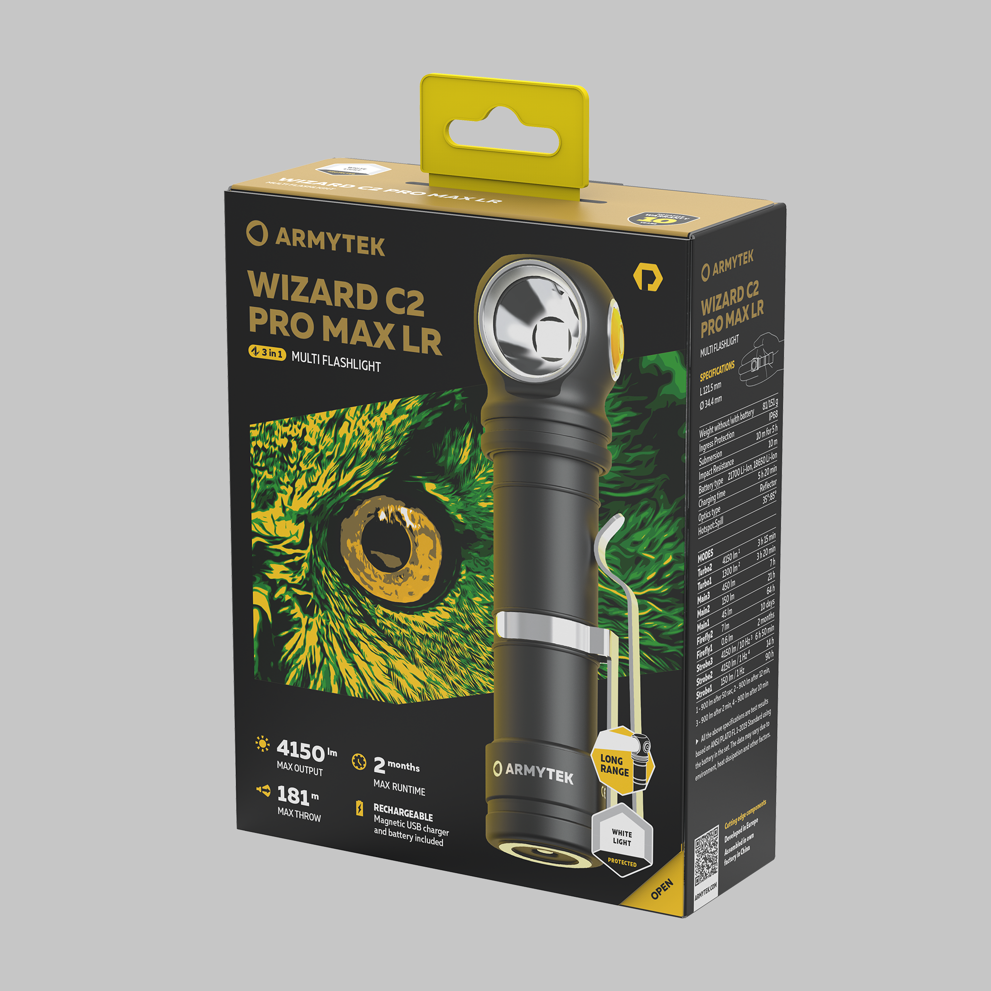 ARMYTEK Wizard C2 Pro Max LR PCB White