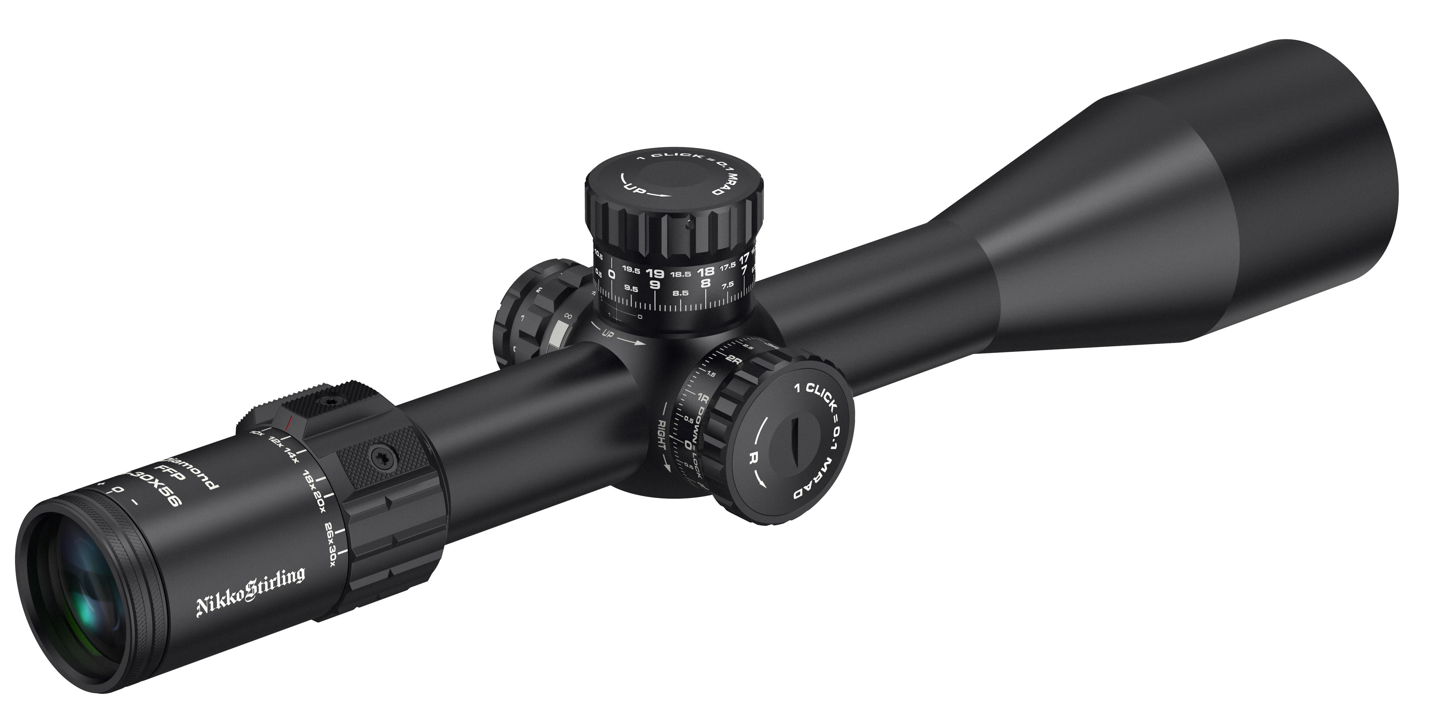NIKKO STIRLING Rifle Scope Diamond FFP 34mm IR 5-30x56 MRAD XTR NIKKO STIRLING Rifle Scope Diamond FFP 34mm IR 5-30x56 MRAD XTR