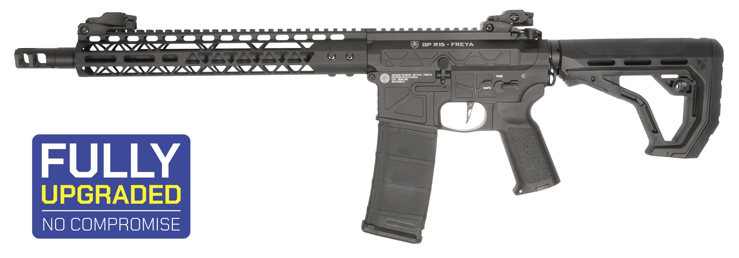 DELTA ARMORY Airsoft AEG FREYA R15 SKELETON 13" Aster II