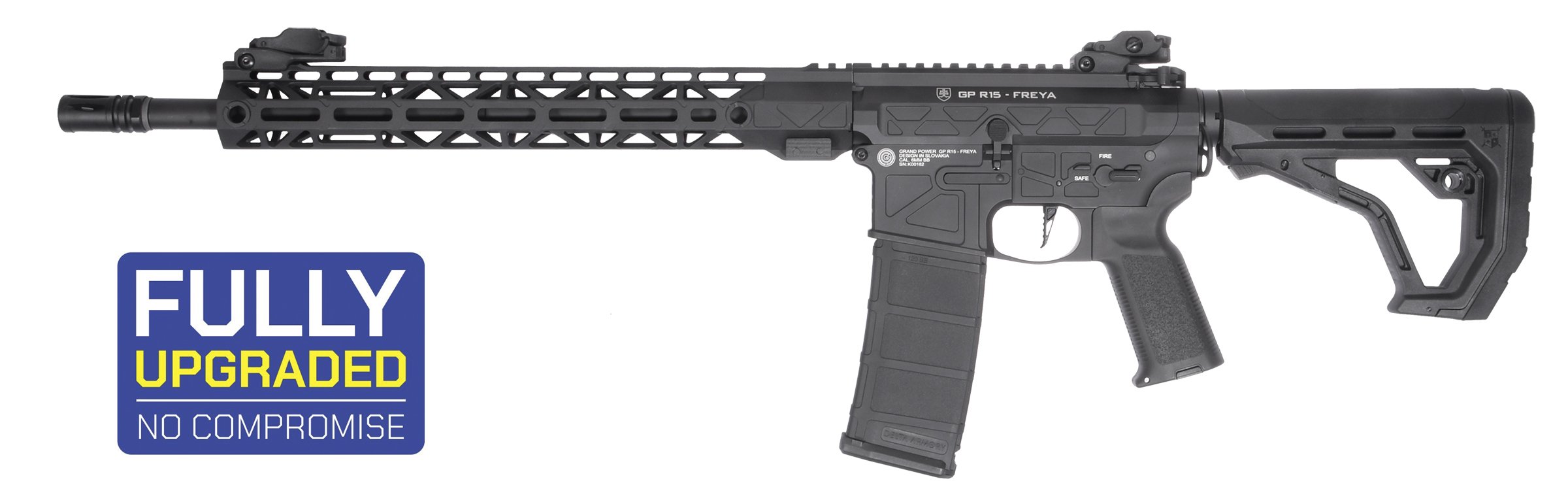 DELTA ARMORY Airsoft AEG FREYA R15 M-LOK 14" Warhead & Aster II