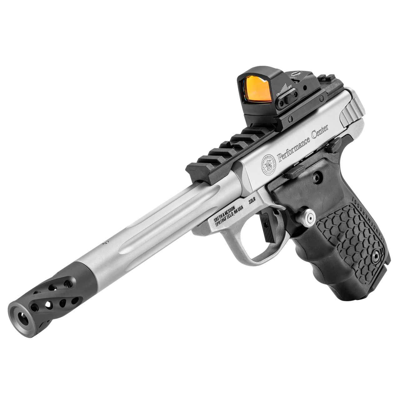 S&W SW22 Victory Target Model Performance Center - Fluted Barrel, Optic Equipped S/S Gls Bead