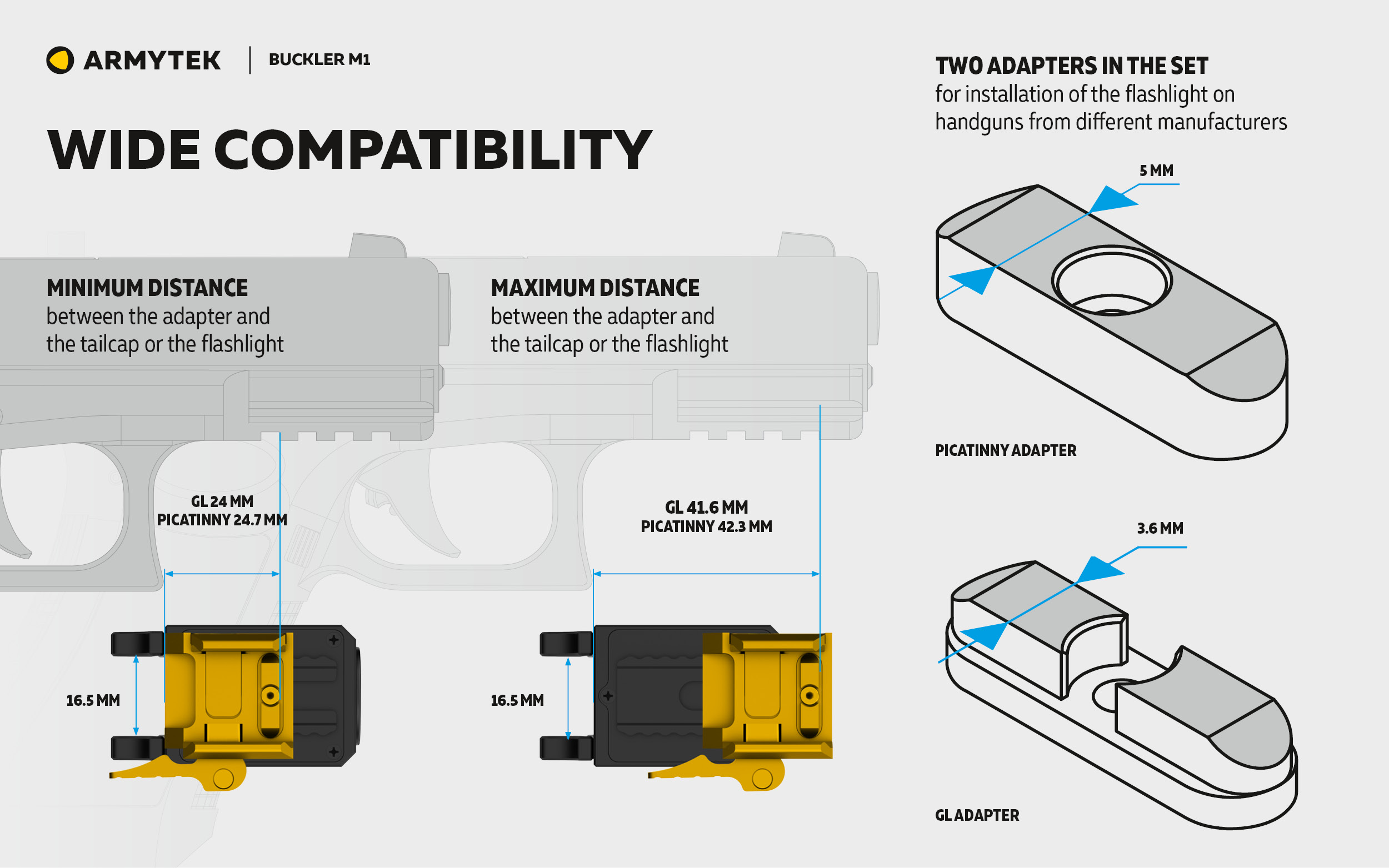 ARMYTEK Buckler M1 White