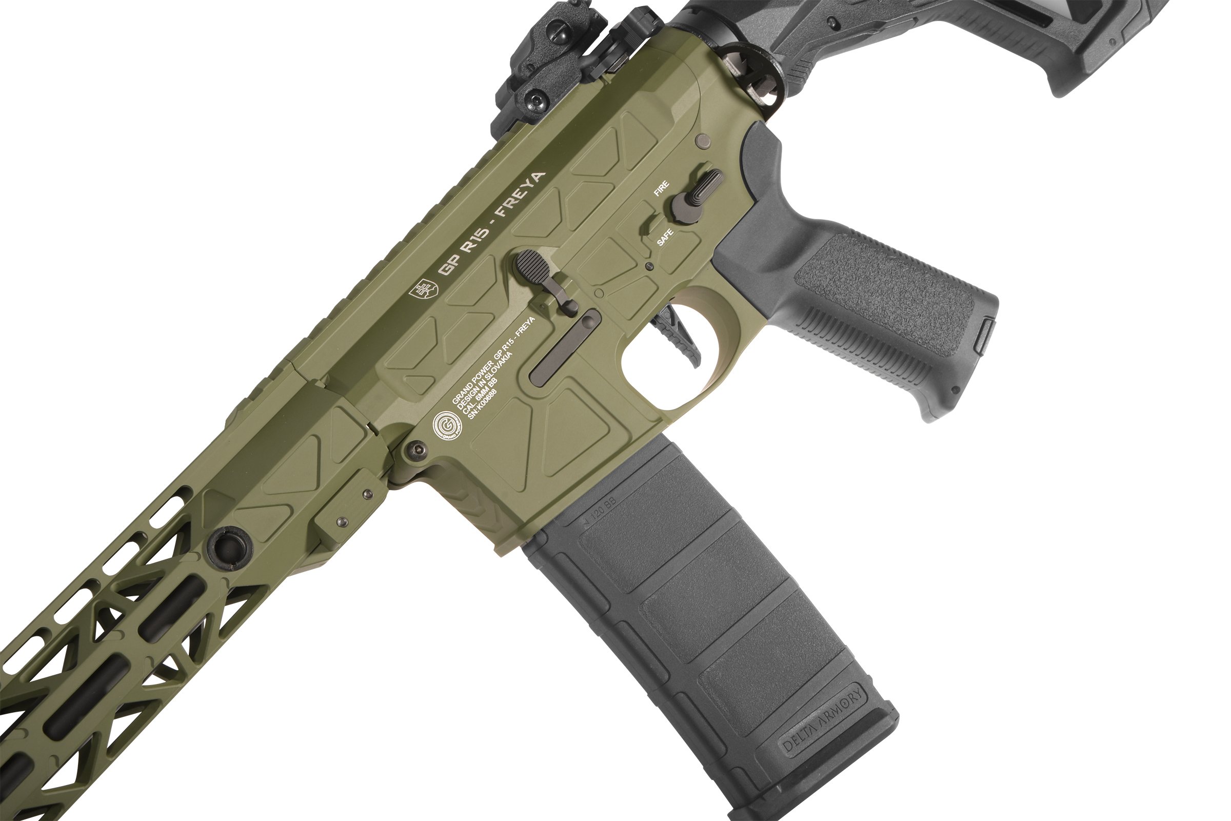 DELTA ARMORY Airsoft AEG FREYA R15 M-LOK 14" Aster II