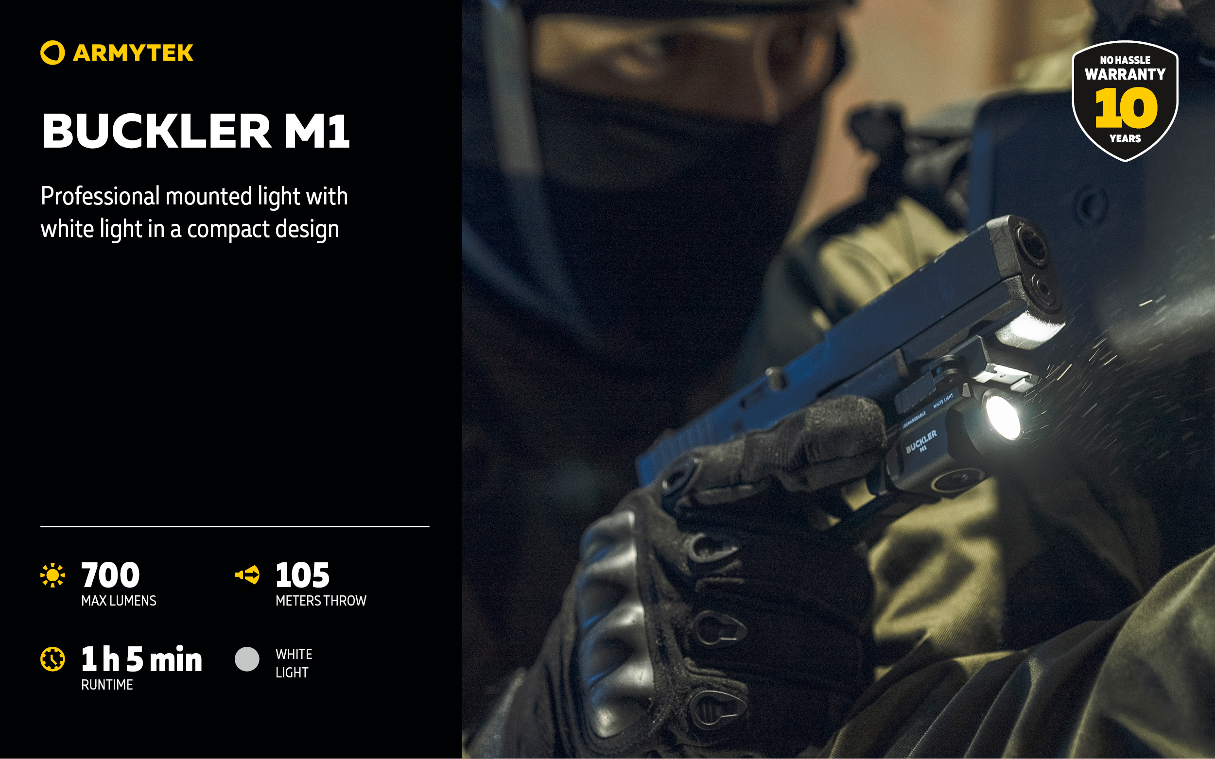 ARMYTEK Buckler M1 White