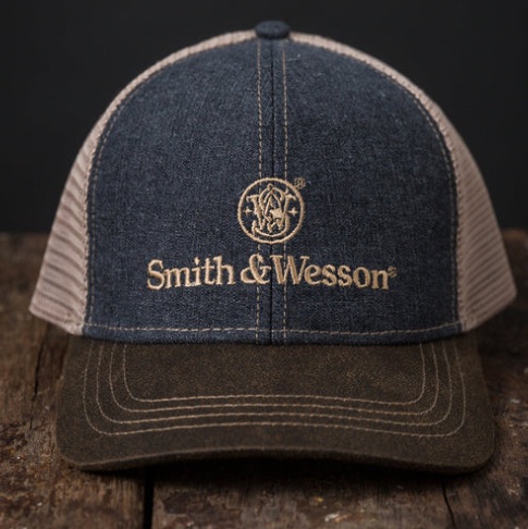 S&W Cap Two-Tone Denim Trucker 