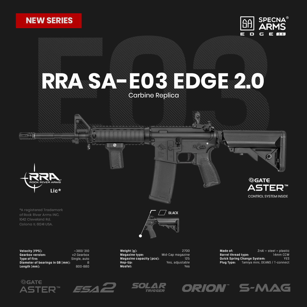 SPECNA ARMS AEG Rifle Edge 2.0 RRA SA-E03