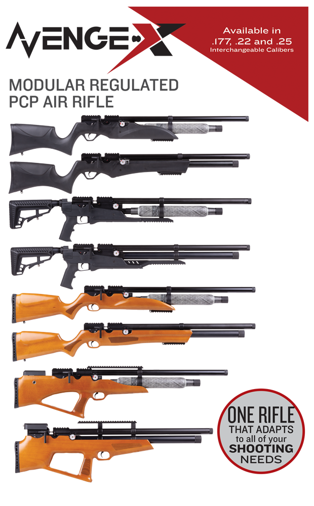 AIR VENTURI PCP Rifle Avenge-X Bullpup Wood