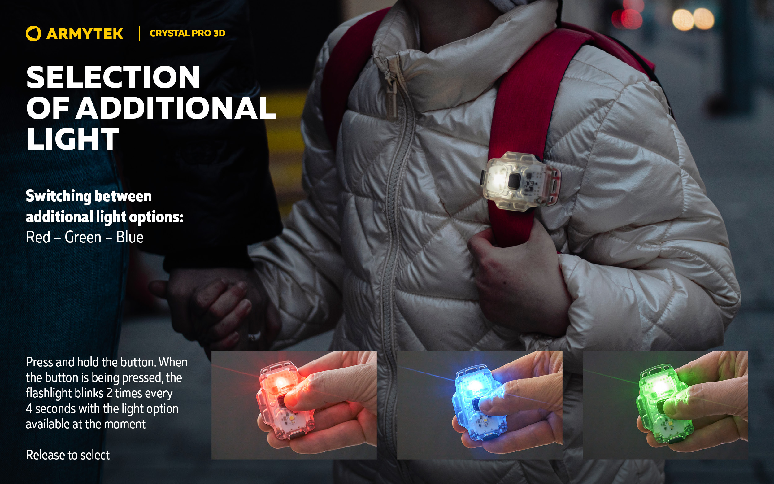 ARMYTEK Crystal Pro 3D Red