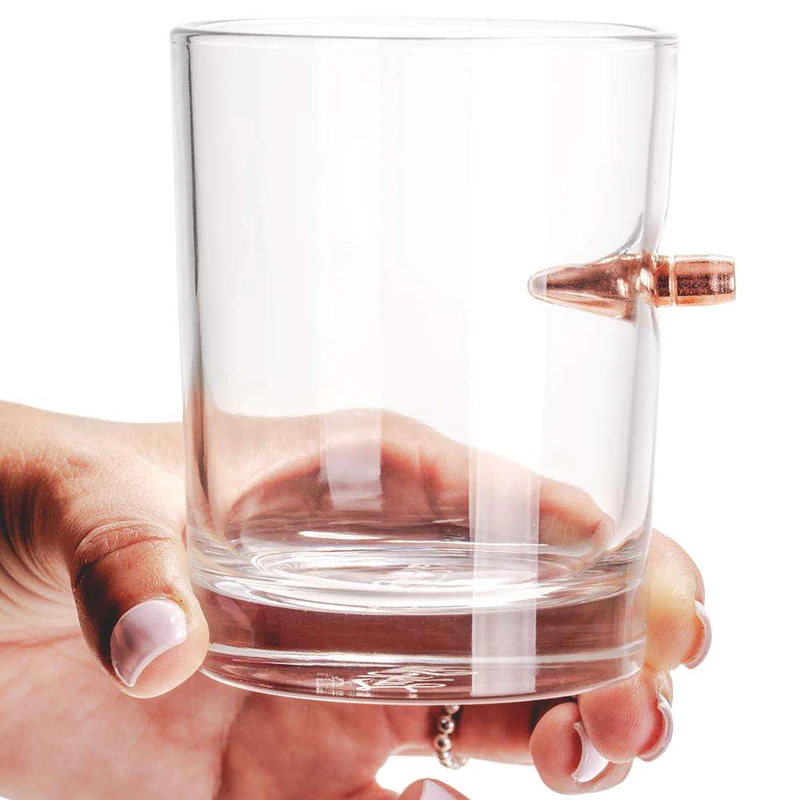 LUCKY SHOT Bullet Whiskey Glass .308