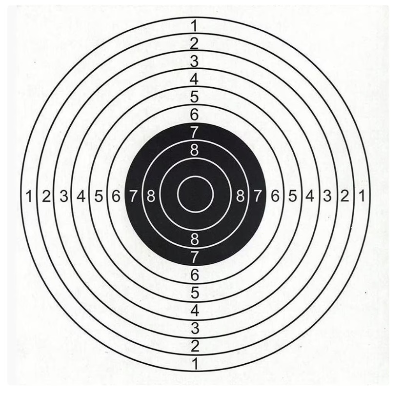 RAM TARGETS Paper Targets 17x17cm 50pcs