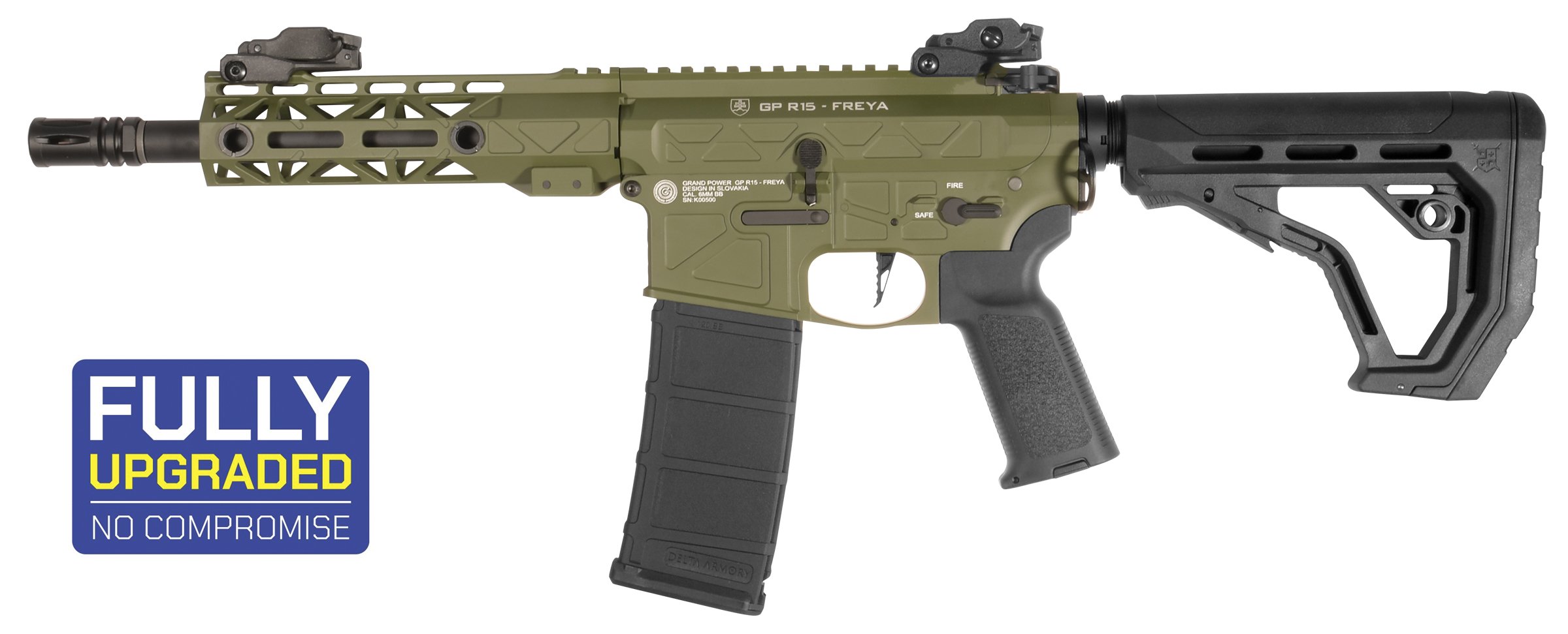 DELTA ARMORY Airsoft AEG FREYA R15 M-LOK 7" Aster II