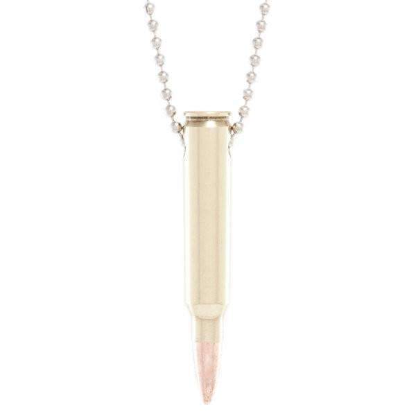 LUCKY SHOT Ball Chain Bullet Necklace - .308