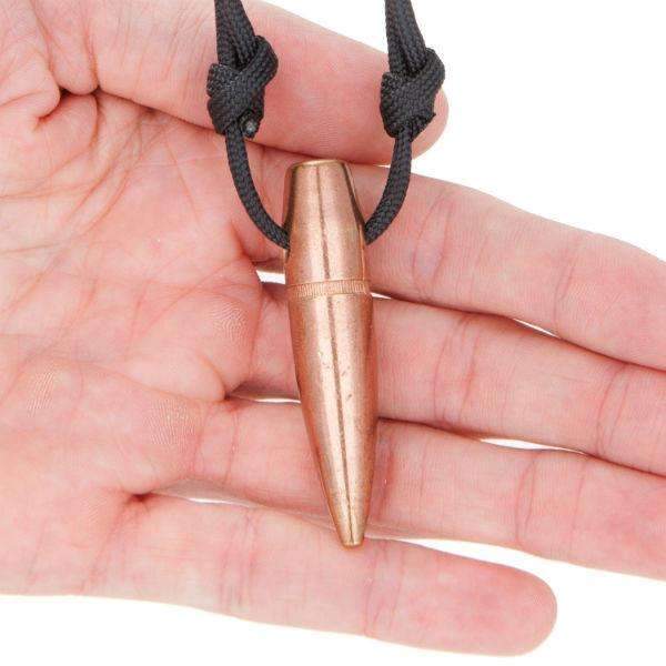 LUCKY SHOT Paracord Necklace - 50 CAL 