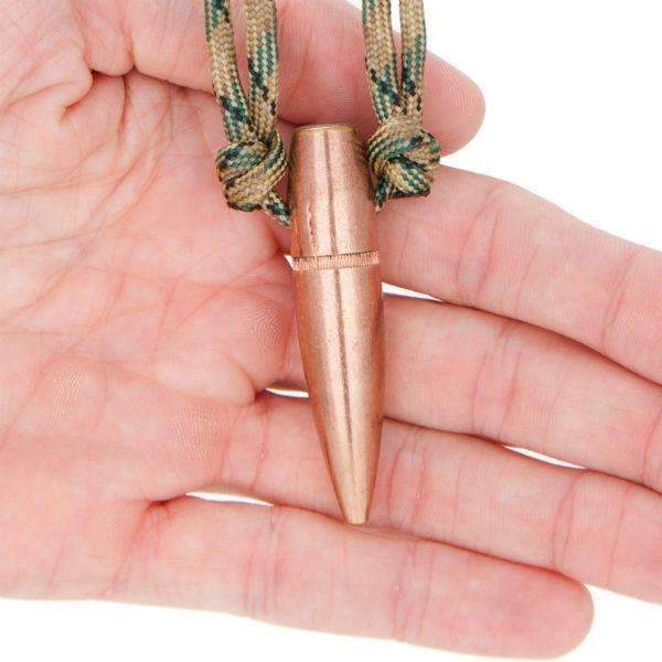 LUCKY SHOT Paracord Necklace - 50 CAL 