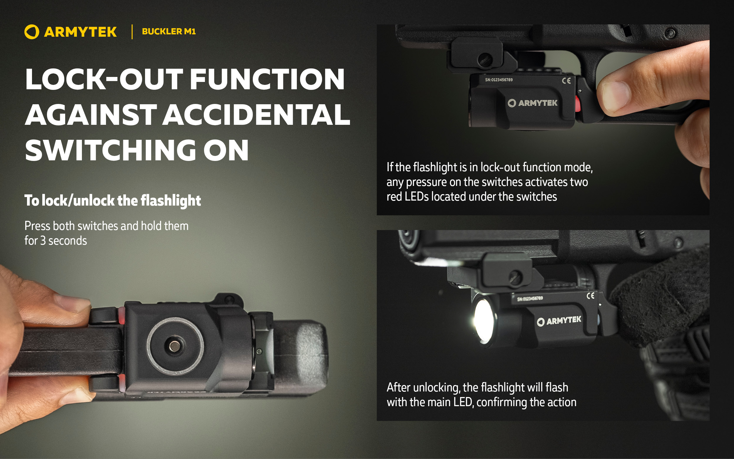 ARMYTEK Buckler M1 White