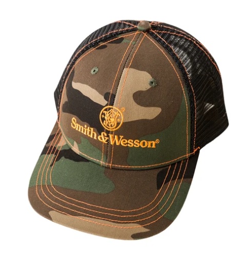 S&W Trucker Cap Blaze Orange Camo