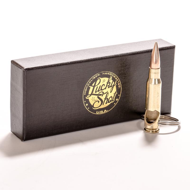 LUCKY SHOT Bullet Bottle Opener Keychain - .308 LUCKY SHOT Bullet Bottle Opener Keychain - .308