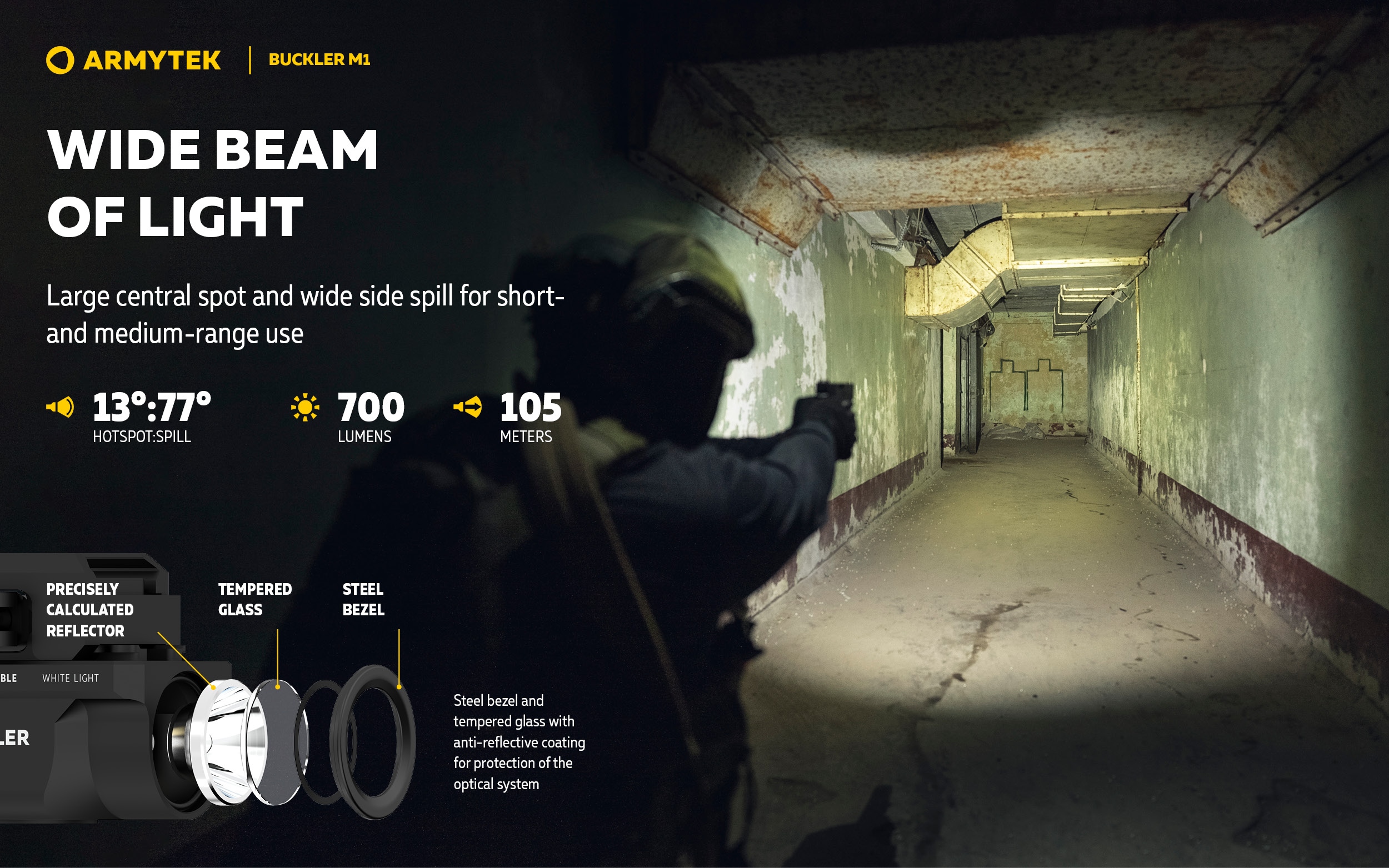 ARMYTEK Buckler M1 White