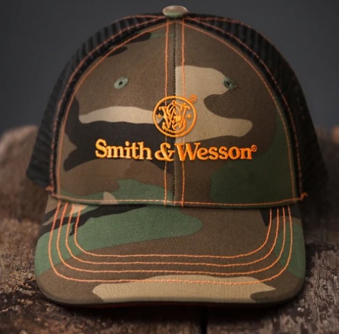S&W Trucker Cap Blaze Orange Camo