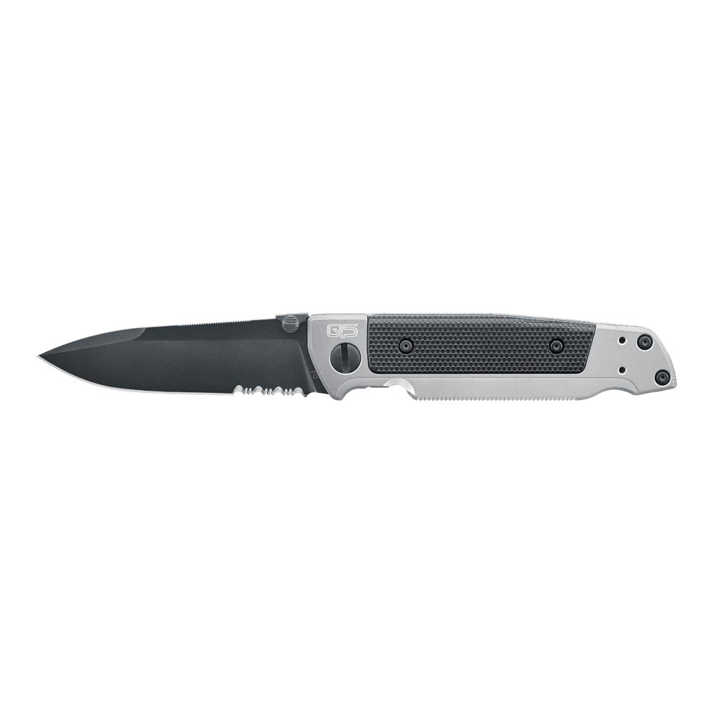 WALTHER (Umarex) Knife Q5 Steel Frame Folder Black Serrated