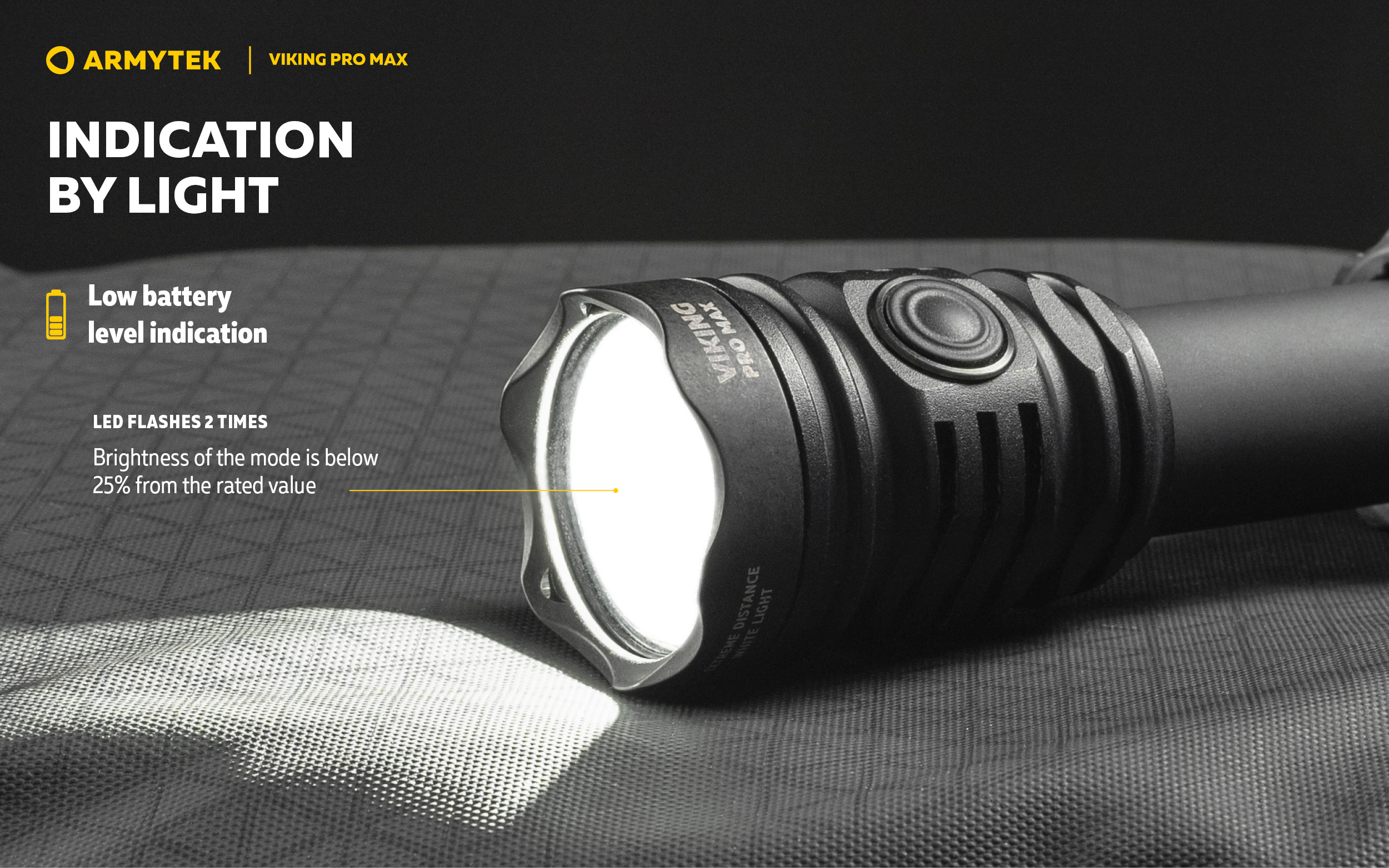 ARMYTEK Viking Pro Max Magnet USB PCB White