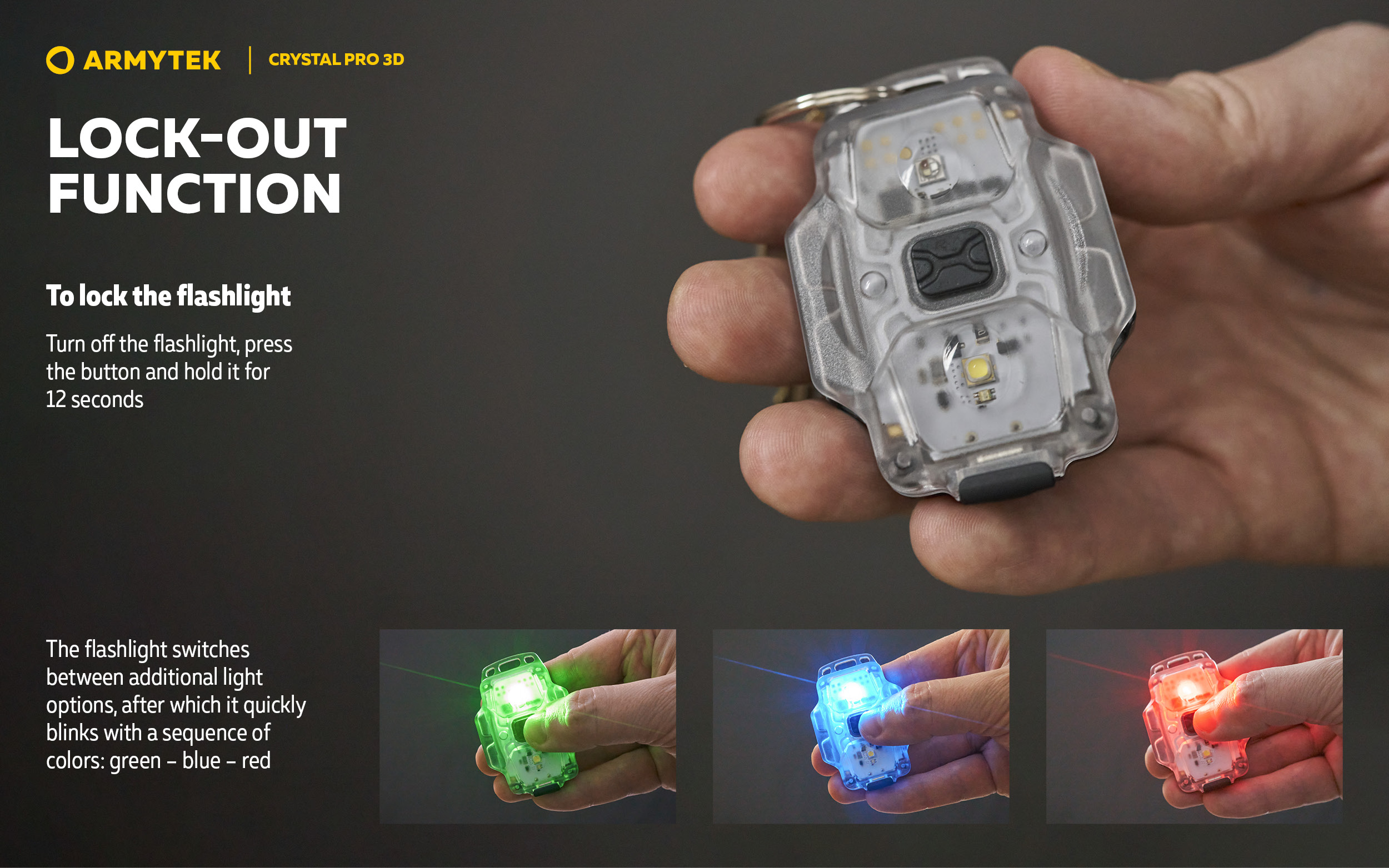 ARMYTEK Crystal Pro 3D Red