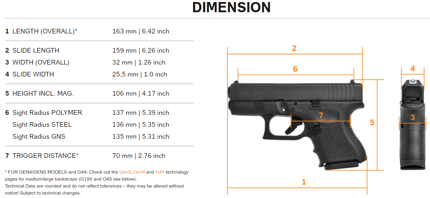 GLOCK Handgun G26 Gen4 GLOCK Handgun G26 Gen4