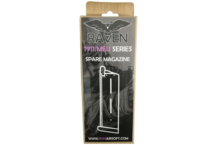 RAVEN Airsoft Magazine GBB 1911/MEU