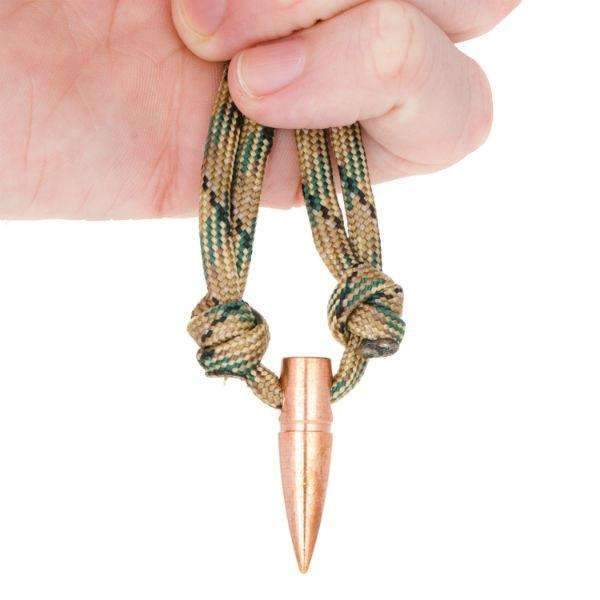 LUCKY SHOT Paracord Necklace - 50 CAL 