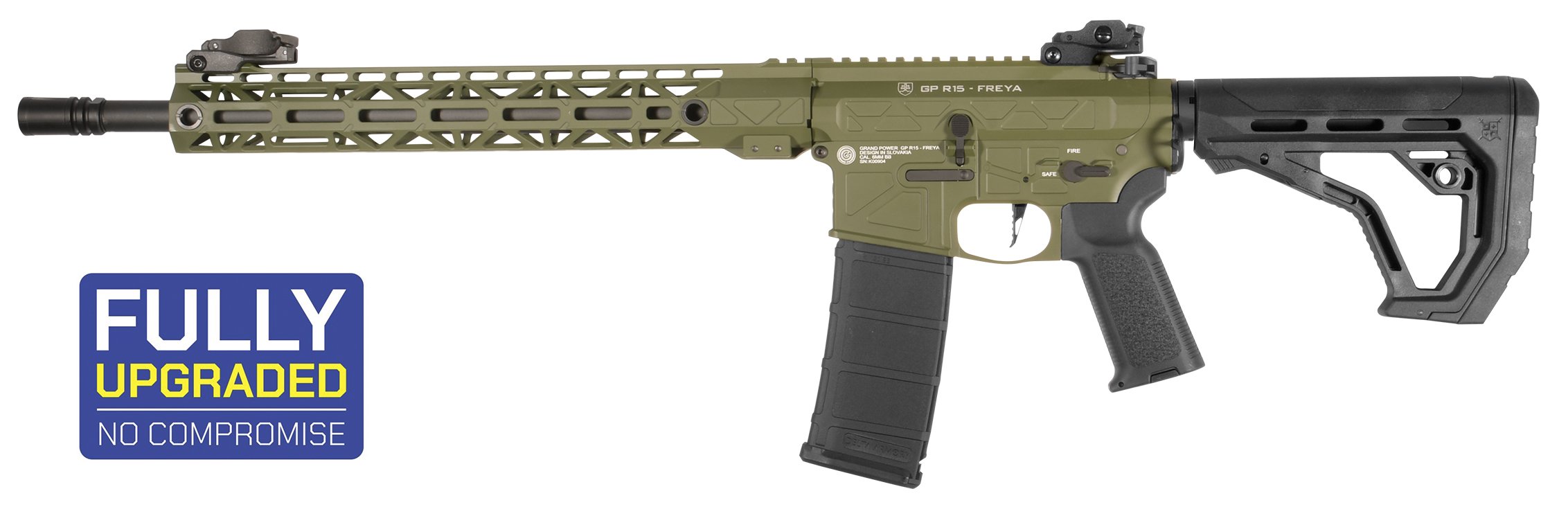 DELTA ARMORY Airsoft AEG FREYA R15 M-LOK 14" Warhead & Aster II