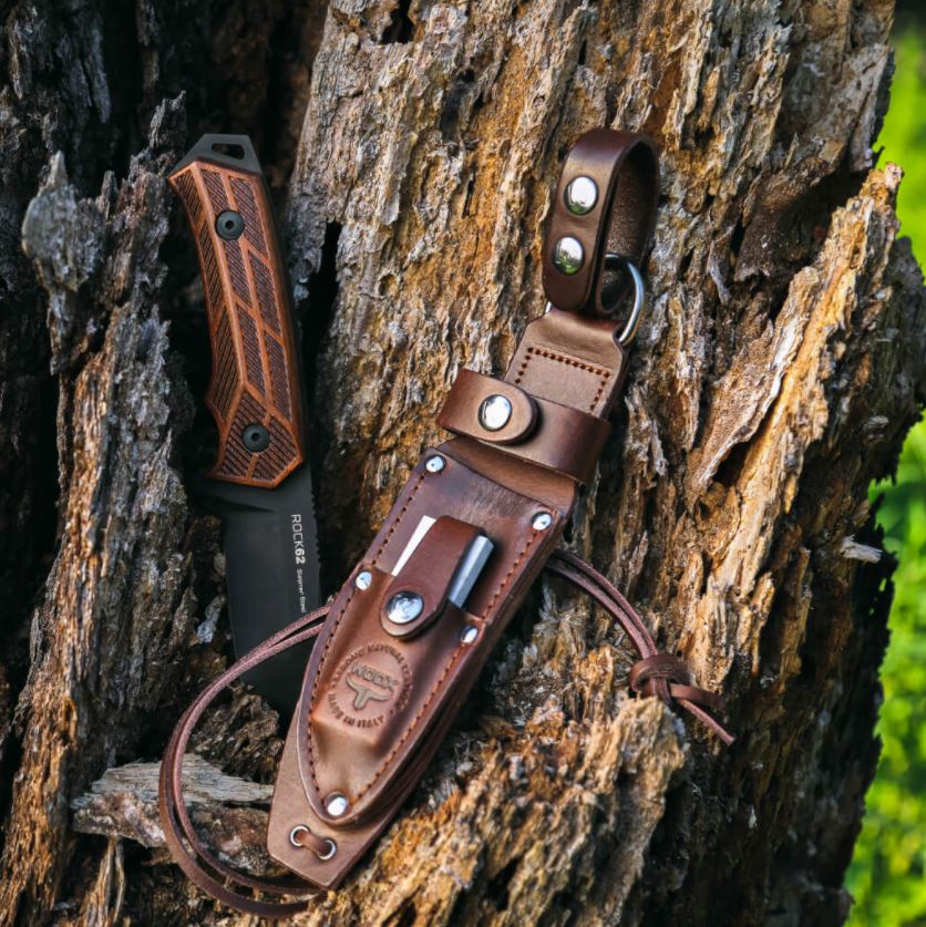 WOOX Rock 62 Sheath Genuine Leather Knife Sheath 