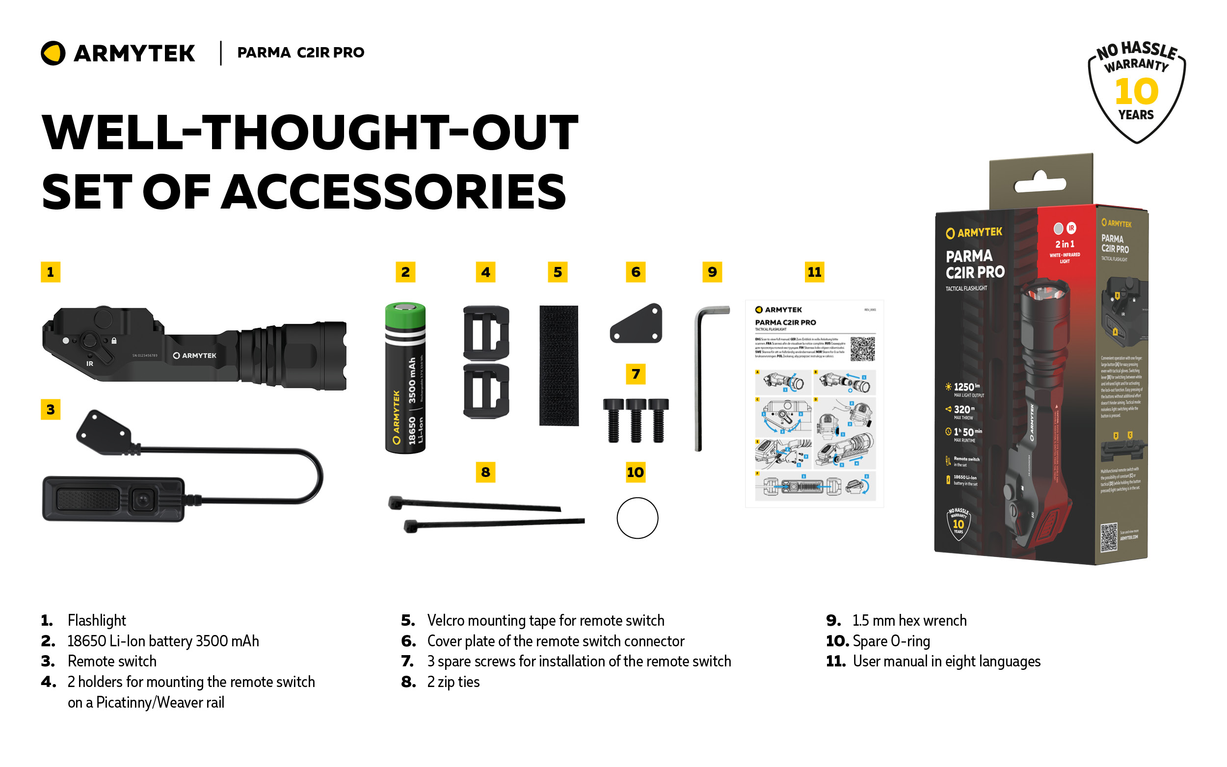 ARMYTEK Parma C2IR Pro