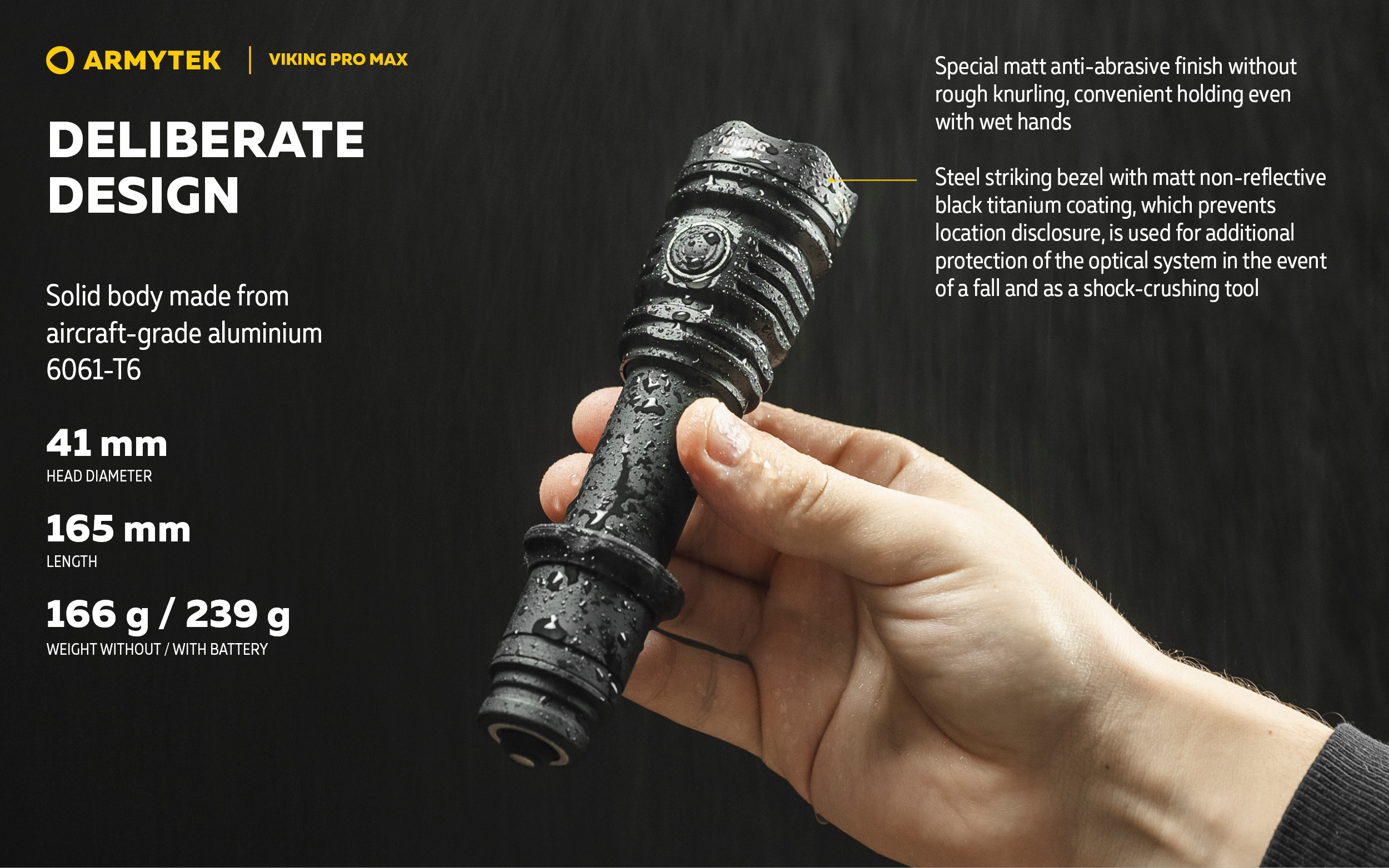 ARMYTEK Viking Pro Max Magnet USB PCB White