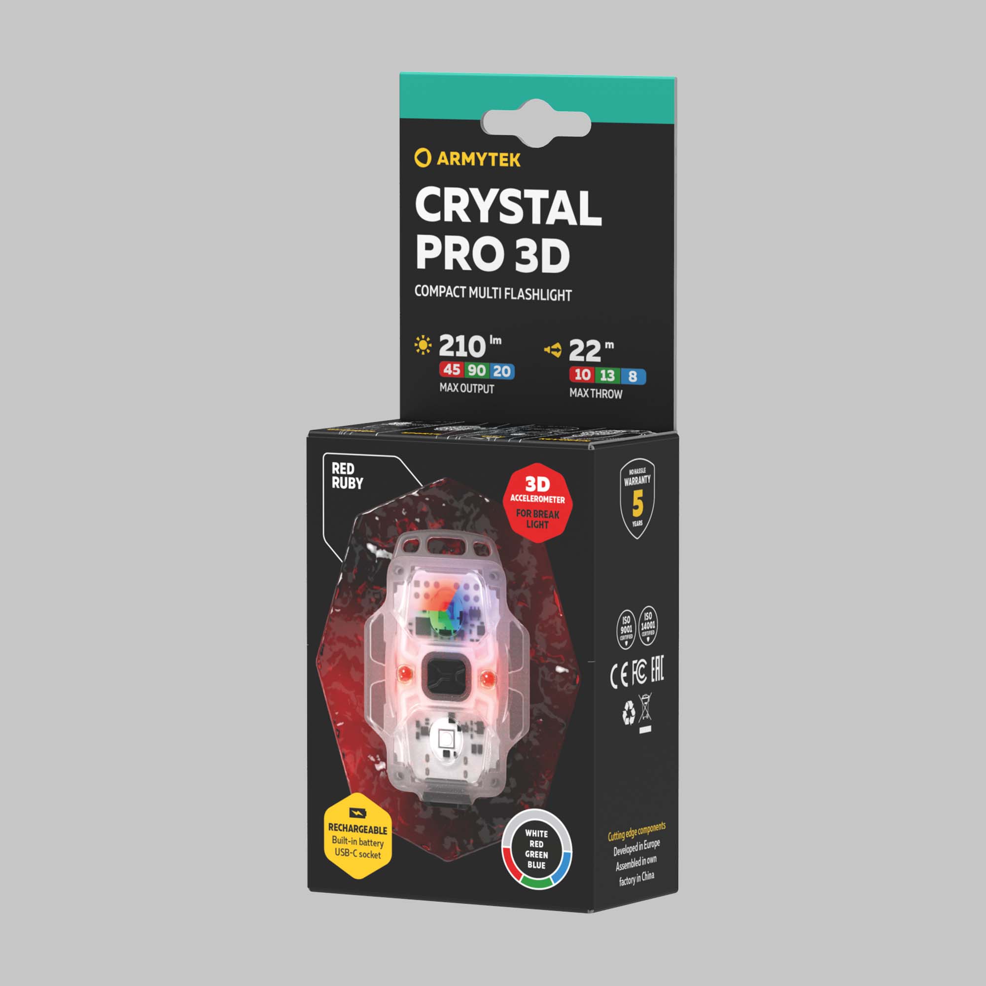 ARMYTEK Crystal Pro 3D Red