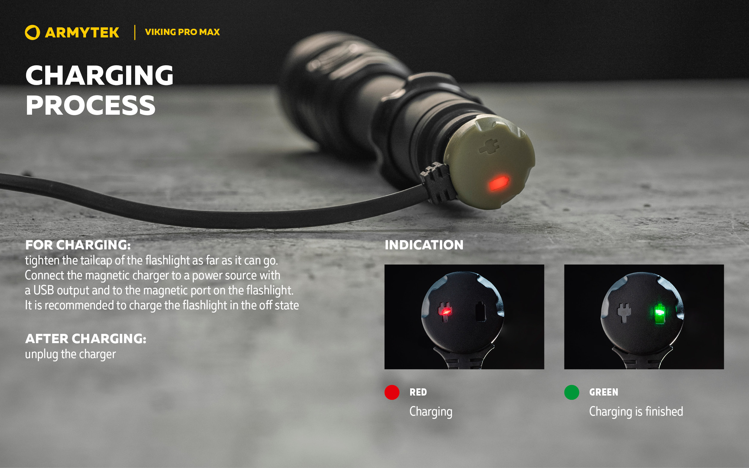 ARMYTEK Viking Pro Max Magnet USB PCB White