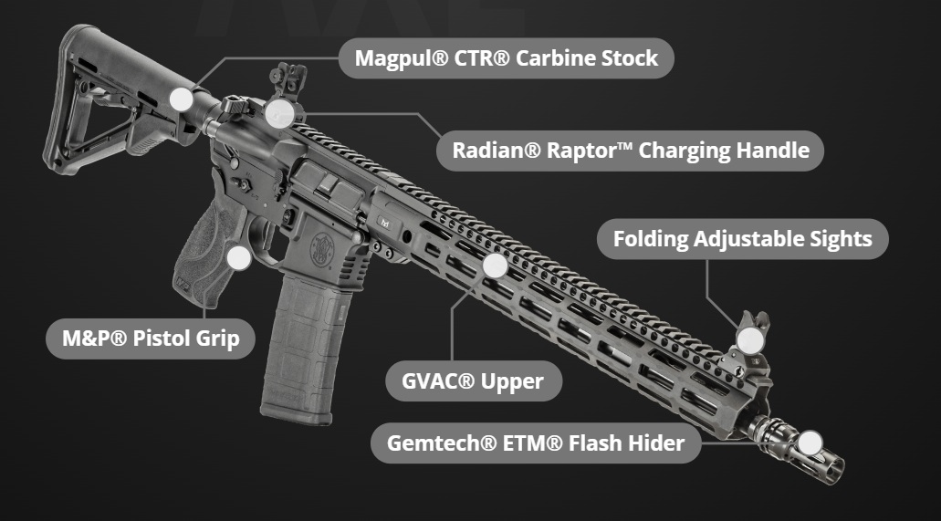 S&W M&P 15 AXE, M-LOK Hgd, 16.1in