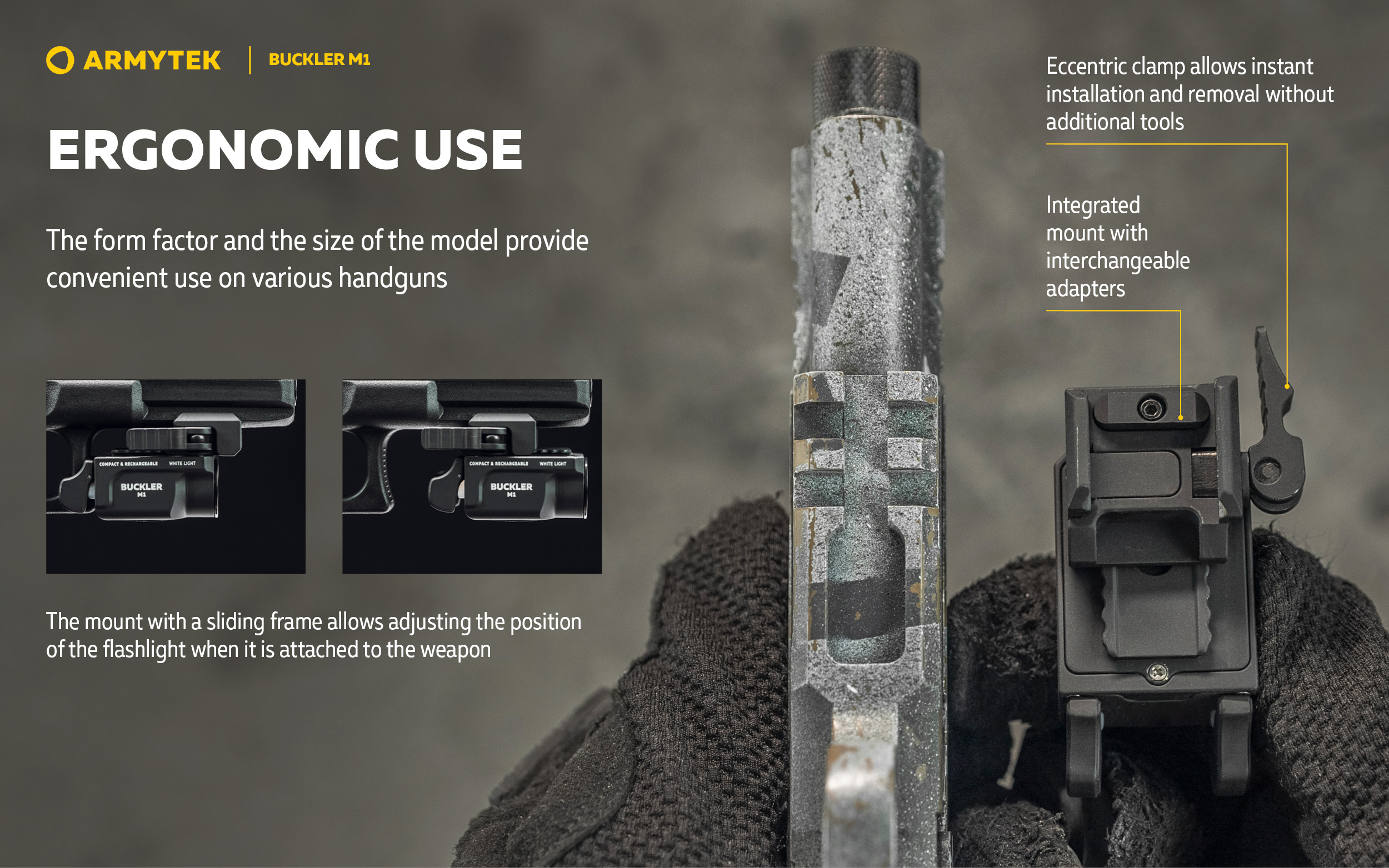 ARMYTEK Buckler M1 White
