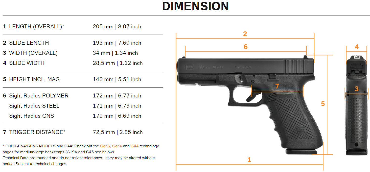 GLOCK Handgun G20 Gen4 GLOCK Handgun G20 Gen4