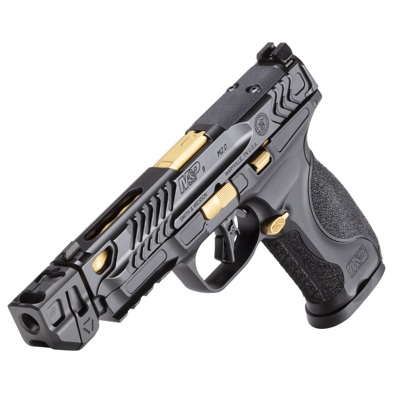 S&W M&P 9 M2.0 PC Metal Gold w/ Compensator