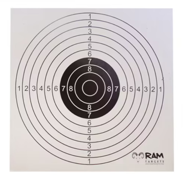 RAM TARGETS Paper Targets 14x14cm 100pcs