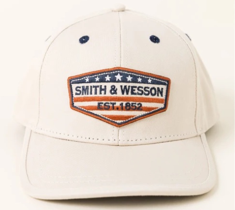S&W Full Twill Khaki Patch Cap