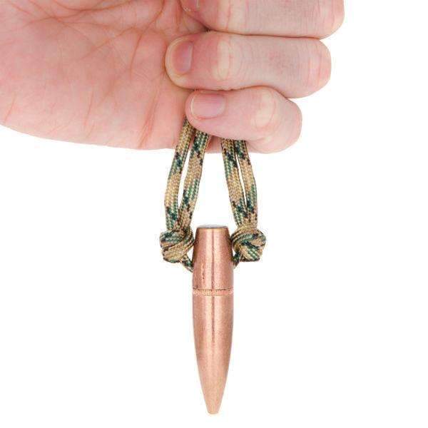 LUCKY SHOT Paracord Necklace - 50 CAL 