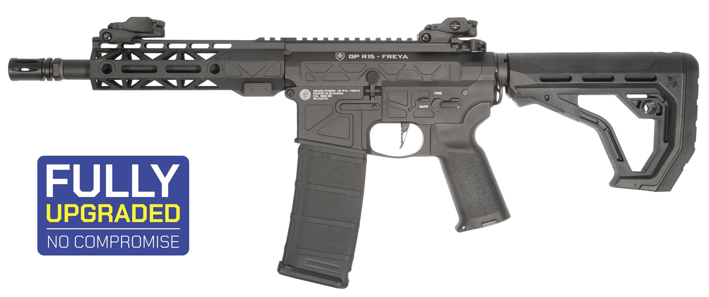DELTA ARMORY Airsoft AEG FREYA R15 M-LOK 7" Aster II