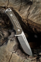 WOOX Rock 62 Micarta Knife Engraved