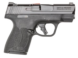 M&P 9 Shield Plus, White Dot Sights, Flat Trigger, Thumb Safety, Blk 9mm Luger 3.1in 2-10rnd TLCI