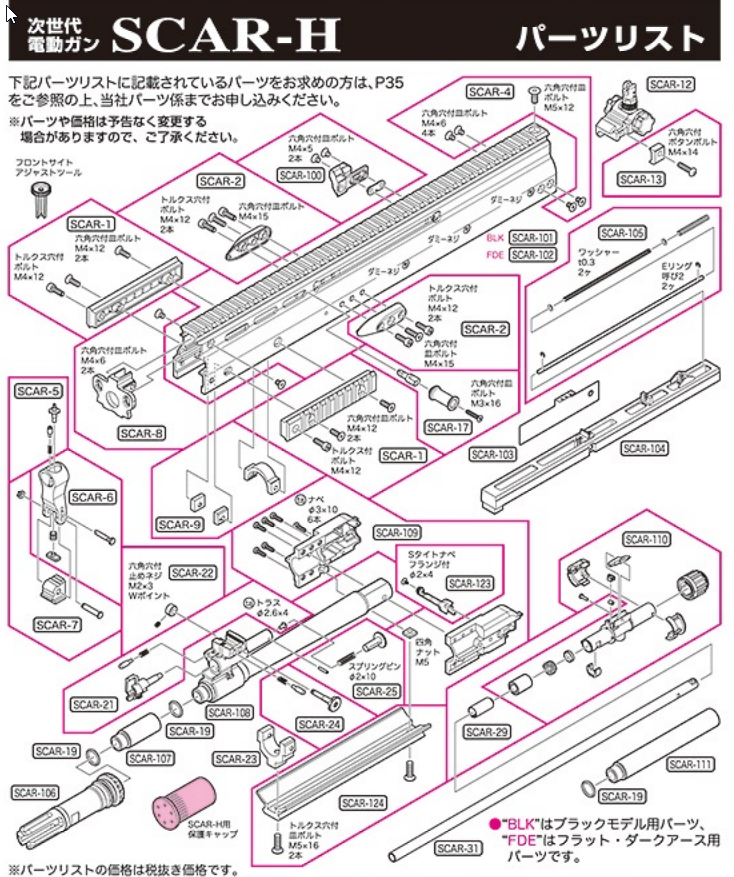 TOKYO MARUI SCAR Parts