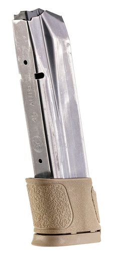 M&P Magazine, 45 Auto, 14 Round, Brown base plate