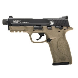M&P22 Compact Suppressor Ready Ambi FDE .22LR 3.6in 10rnd SAO