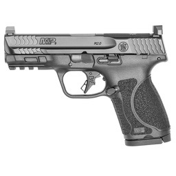 M&P 9 Compact M2.0, Optics Ready (W/Forward Serrations), Flat Trigger, 4" Barrel, Optic Height NS, w/ 3ea 15rd Mags