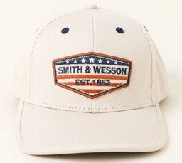 S&W Full Twill Khaki Patch Cap